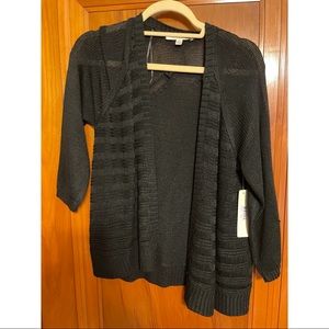 Black cardigan with detailing